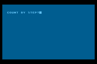 Count by Step atari screenshot