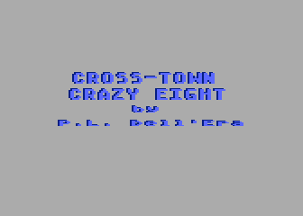 Cross-Town Crazy Eight atari screenshot