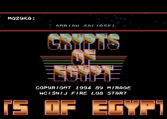 Crypts of Egypt atari screenshot