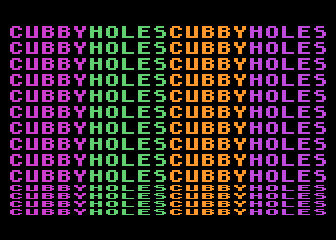 Cubbyholes atari screenshot