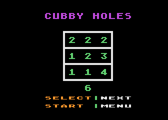 Cubbyholes