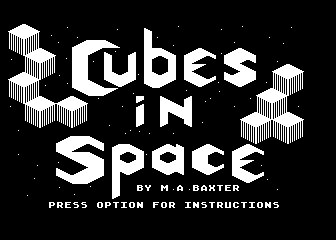 Cubes in Space atari screenshot