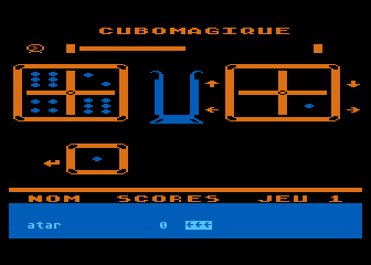 Cubomagique atari screenshot