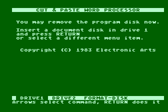 Cut and Paste atari screenshot