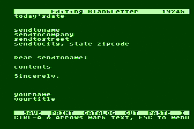 Cut and Paste atari screenshot