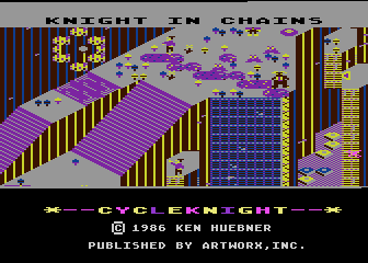Cycle Knight atari screenshot