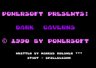 Dark Caverns atari screenshot