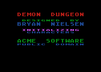Demon Dungeon atari screenshot
