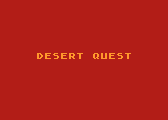 Desert Quest atari screenshot