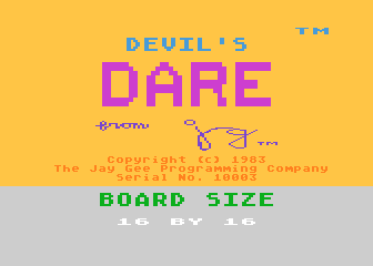 Devil's Dare atari screenshot