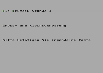 Deutsch-Stunde - Lektion 1 (Die) atari screenshot