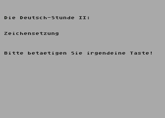Deutsch-Stunde - Lektion 2 (Die) atari screenshot