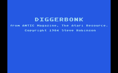 Diggerbonk! atari screenshot