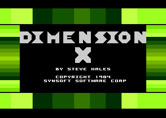 Dimension X atari screenshot