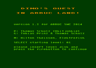 Dimo's Quest in ABBUC Land! atari screenshot