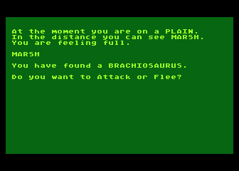 Dinosaur atari screenshot