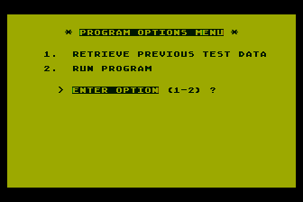 Disk Drive RPM Test atari screenshot