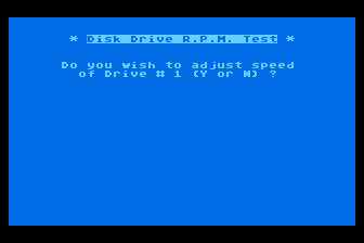 Disk Drive RPM Test