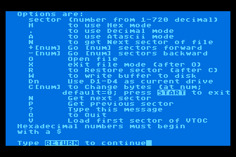 Disk Editor atari screenshot