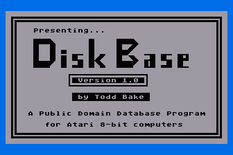 DiskBase atari screenshot