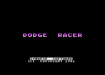Dodge Racer atari screenshot