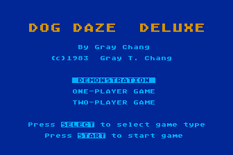 Dog Daze Deluxe atari screenshot