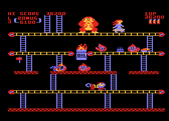 Donkey Kong atari screenshot