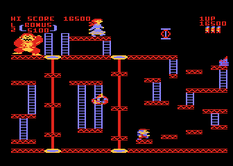 Donkey Kong atari screenshot