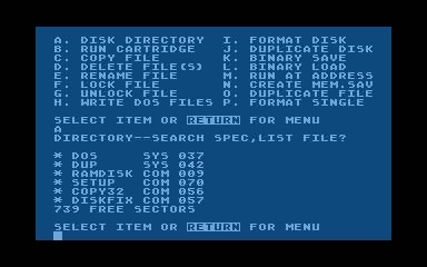 DOS 2.5 atari screenshot