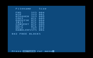 DOS 3.0 atari screenshot