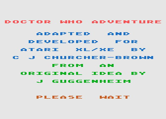Dr. Who Adventure atari screenshot