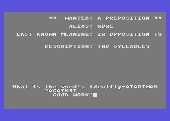 Dragnet atari screenshot