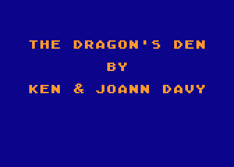 Dragon's Den atari screenshot