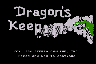 Dragon's Keep atari screenshot