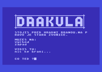 Drakula atari screenshot