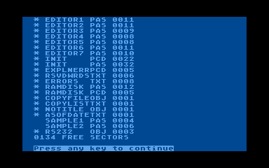 Draper Pascal 2.0 atari screenshot