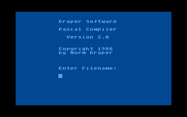 Draper Pascal 2.0 atari screenshot