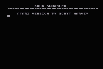 Drug Smuggler atari screenshot