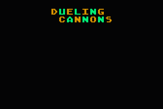 Dueling Cannons atari screenshot
