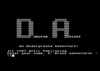 Dungeon Arcade atari screenshot