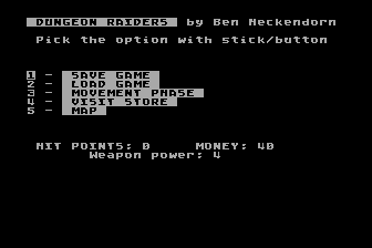 Dungeon Raiders atari screenshot