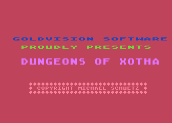 Dungeons of Xotha atari screenshot