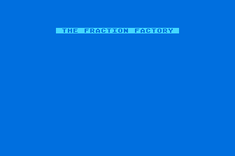 Early Games - Fraction Factory atari screenshot