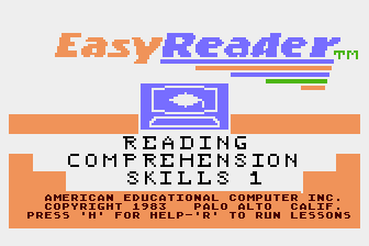 EasyReader - Reading Comprehension Skills 1 atari screenshot