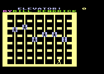 Elevator! atari screenshot