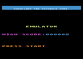 Emulator atari screenshot