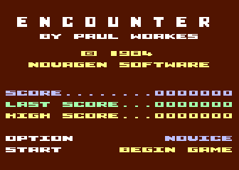 Encounter! atari screenshot