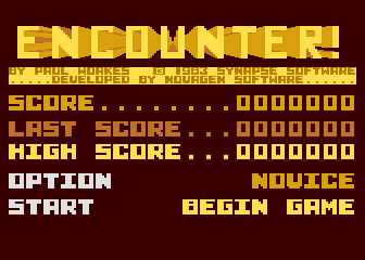 Encounter! atari screenshot