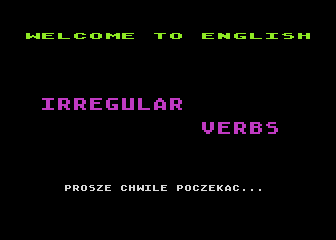 English - Irregular Verbs atari screenshot