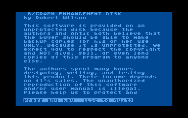 B/Graph Enhancements Disk atari screenshot